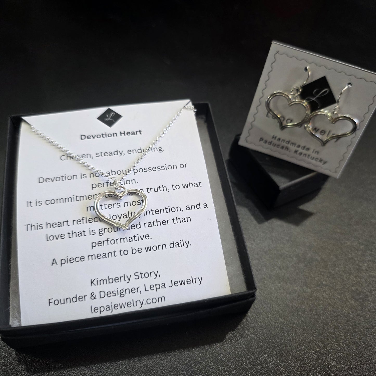 Devotion Heart Earrings