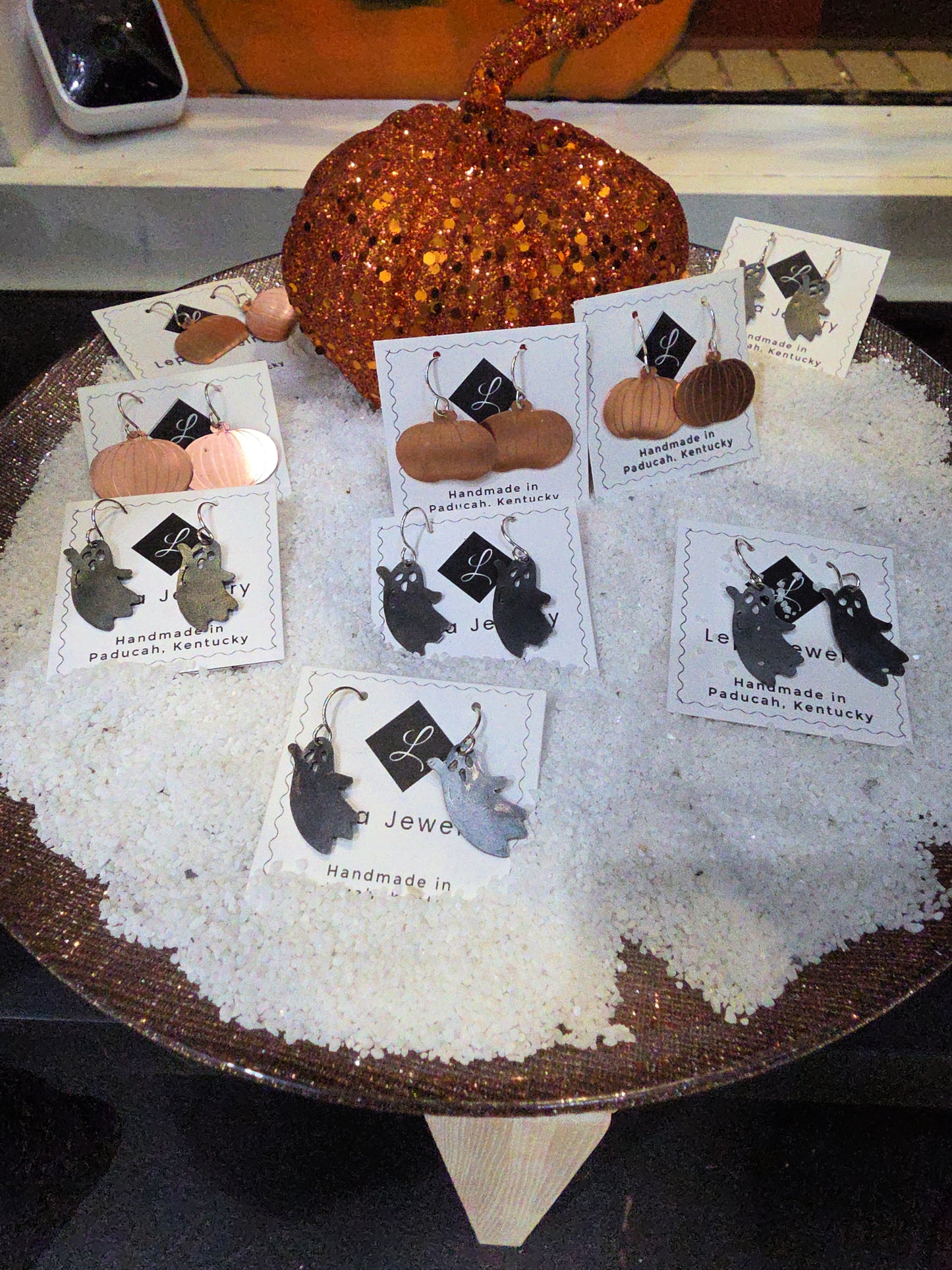 Copper Pumpkin Earrings β Limited Edition