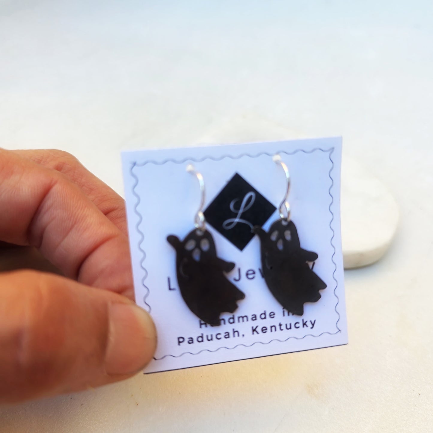 Argentium Silver Ghost Earrings ā Limited Edition