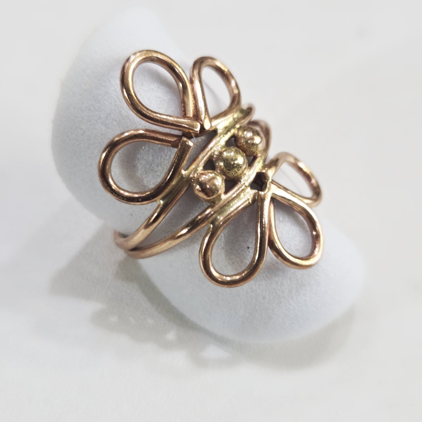 Wildflower Bloom Ring – Handmade Flower Statement Ring
