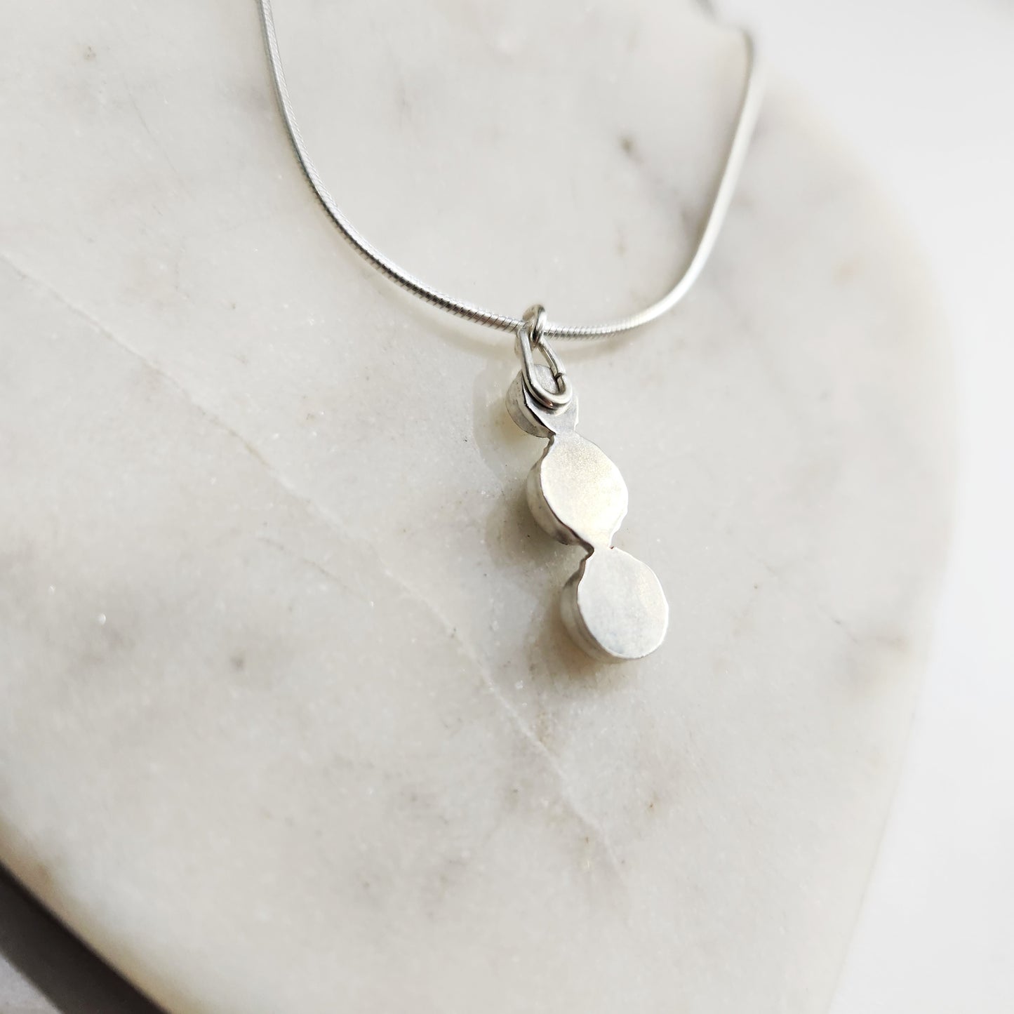 Opal Trio Necklace – Luna Flame | The Chromalight Collection