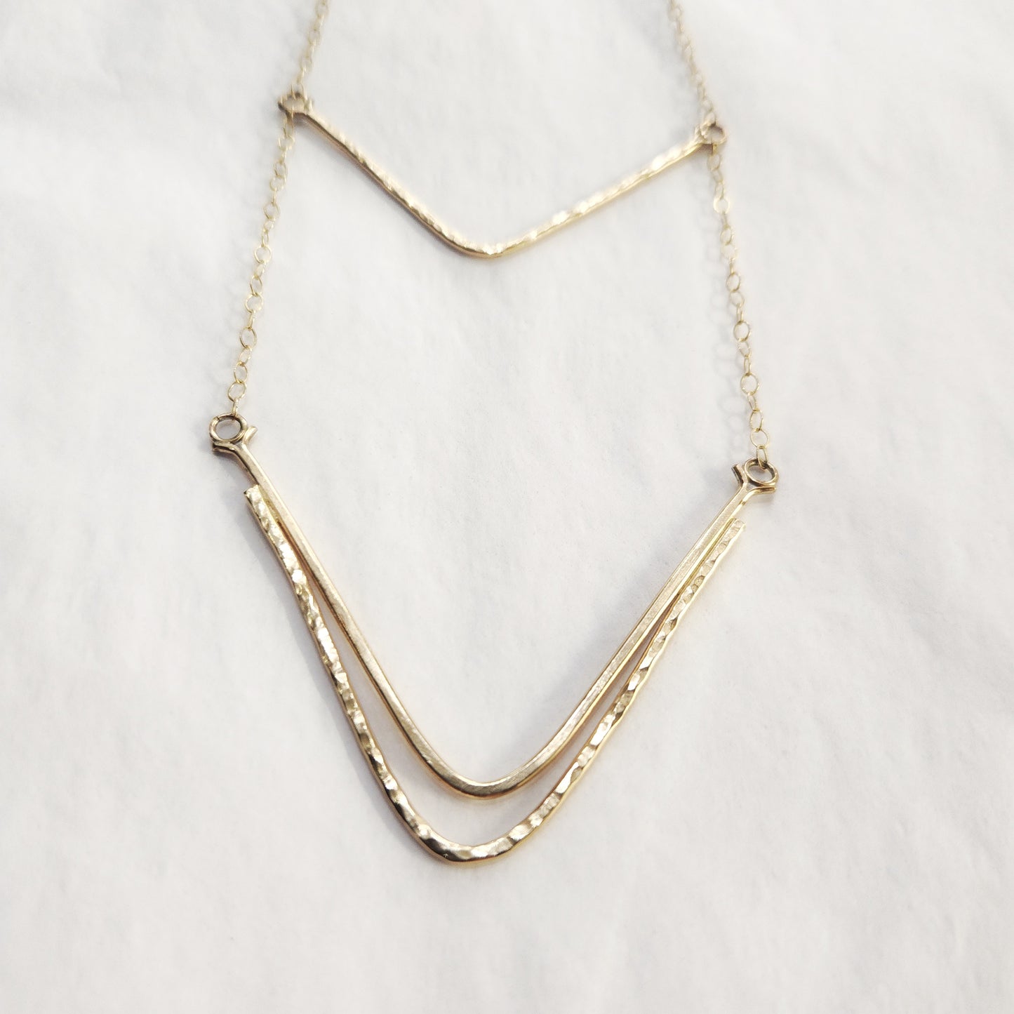 V-Luxe Necklace – Layered V Statement in Gold or Silver | Bold Confident Jewelry by Lepa Jewelry