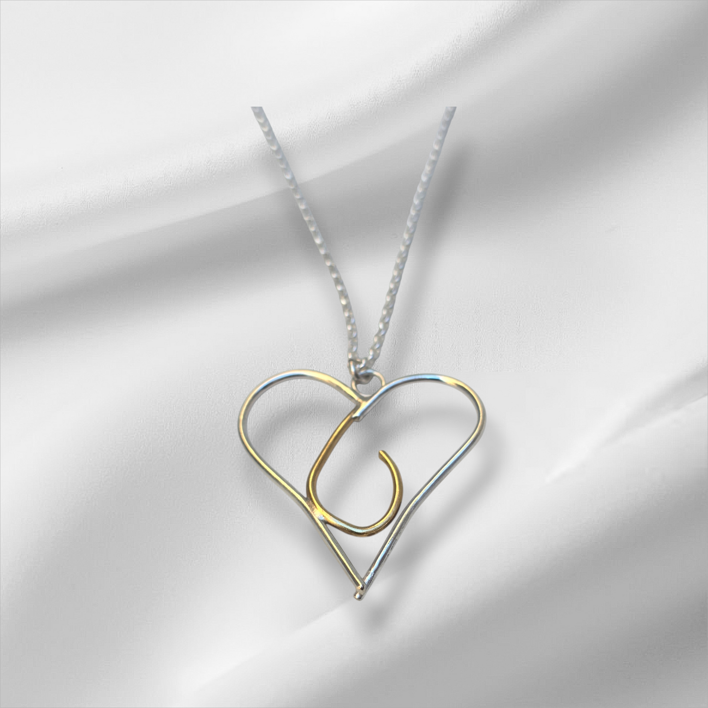 Sacred Flame Heart Necklace