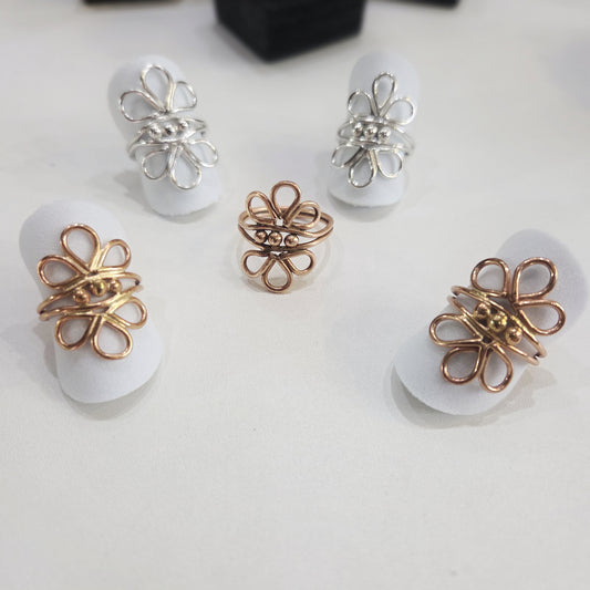 Wildflower Bloom Ring – Handmade Flower Statement Ring