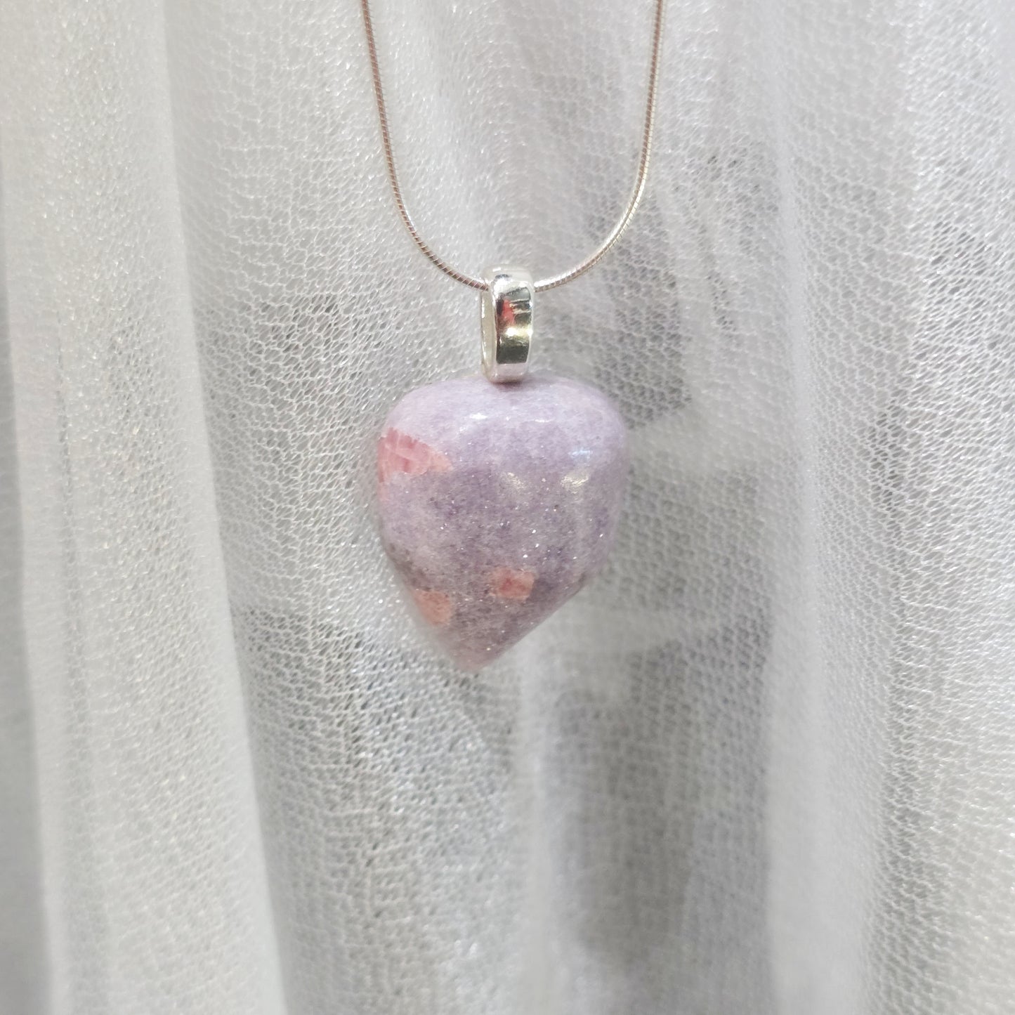 Lepidolite with Rubellite Necklace