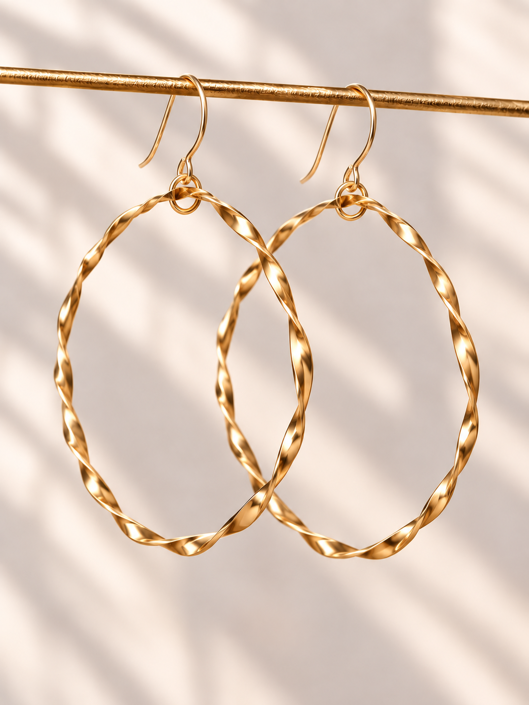 Golden Strata Hoops