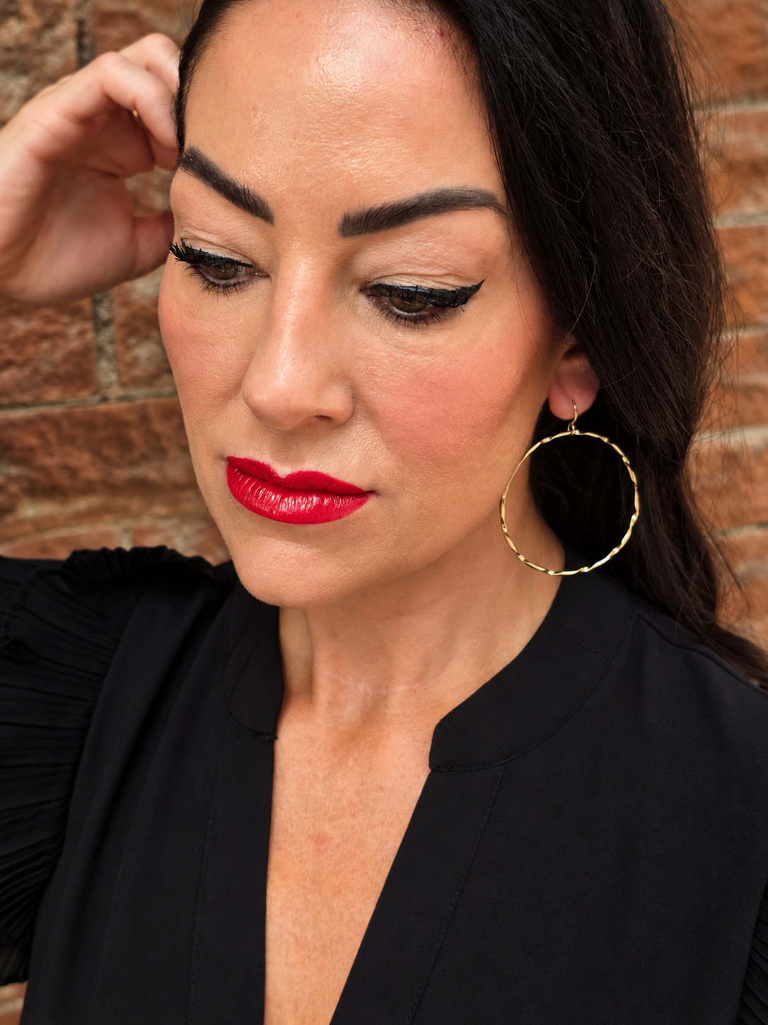 Golden Strata Hoops