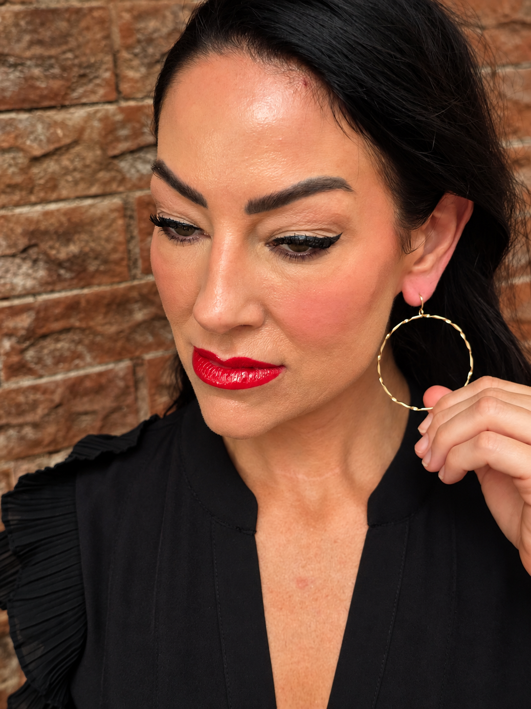 Golden Strata Hoops