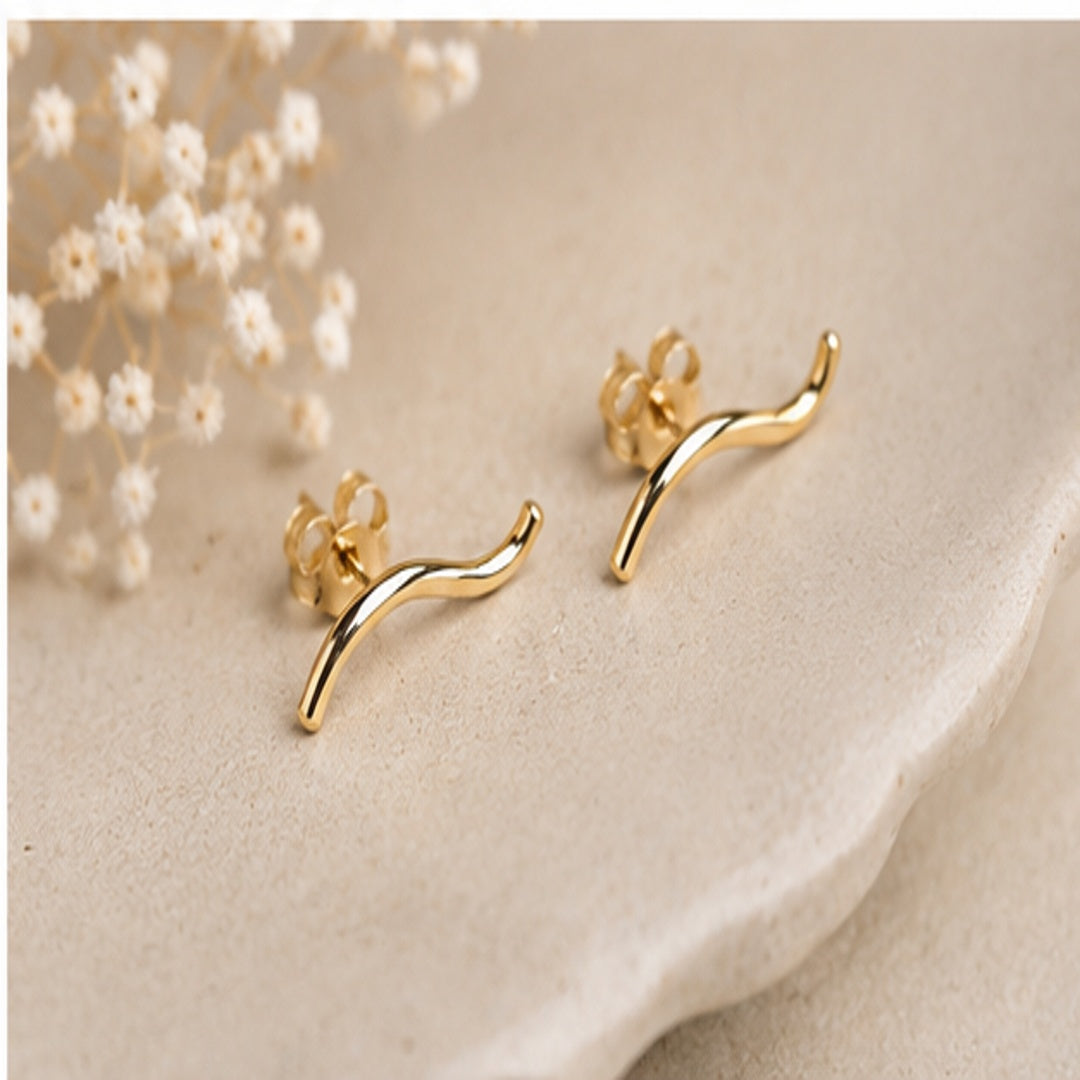The Lepa Wave Studs