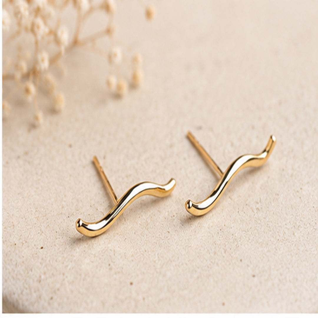 The Lepa Wave Studs