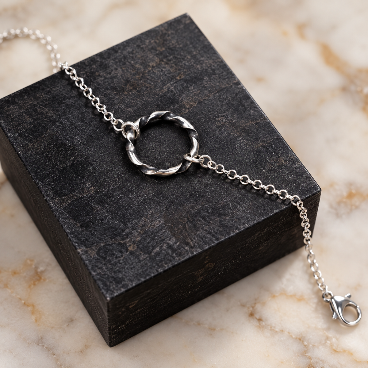 Silver Strata Bracelet