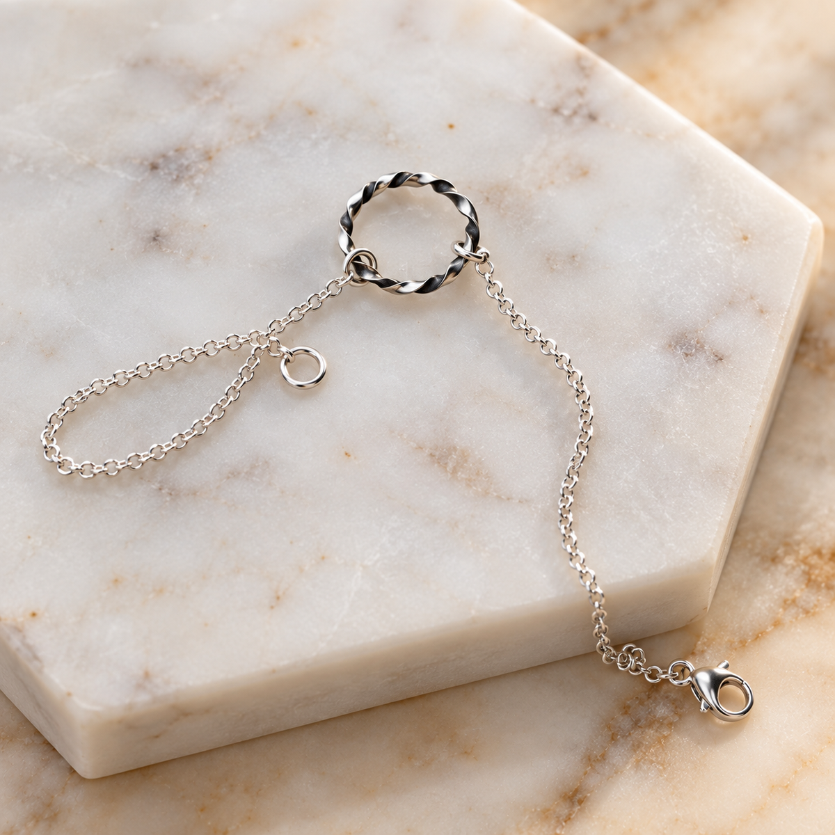 Silver Strata Bracelet