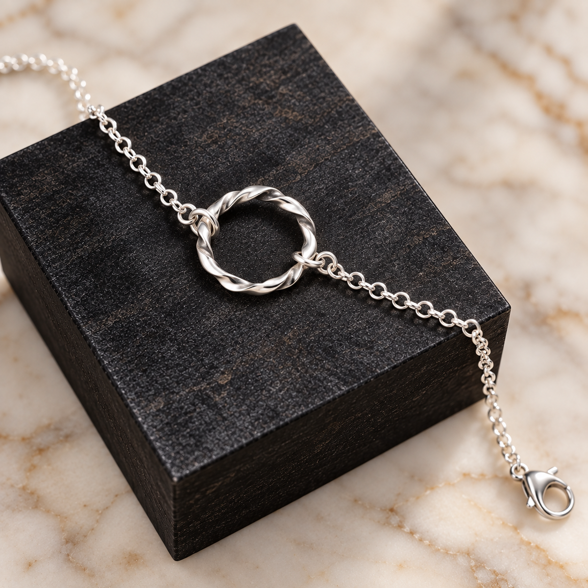 Silver Strata Bracelet