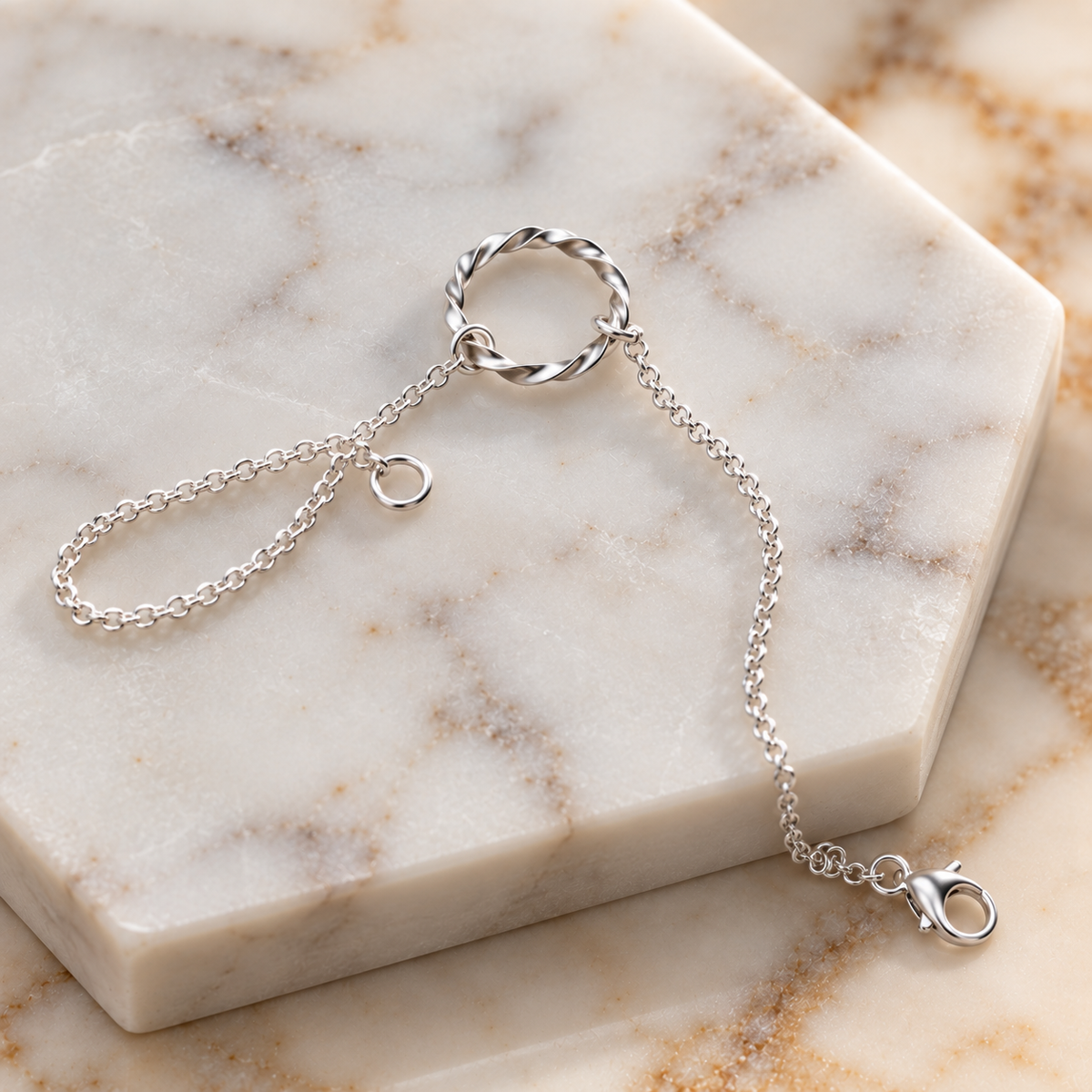 Silver Strata Bracelet