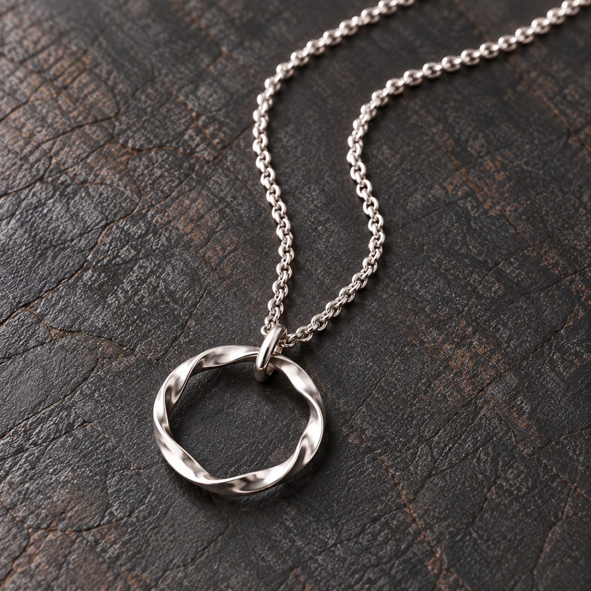 Silver Strata Necklace